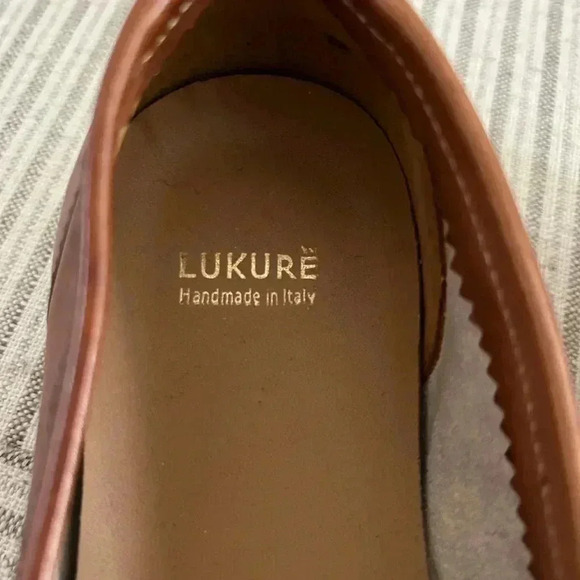 $890 LUKURE Hand crafted/painted in Italy soft Capri Kangaroo leather loafer 36 - Picture 11 of 12